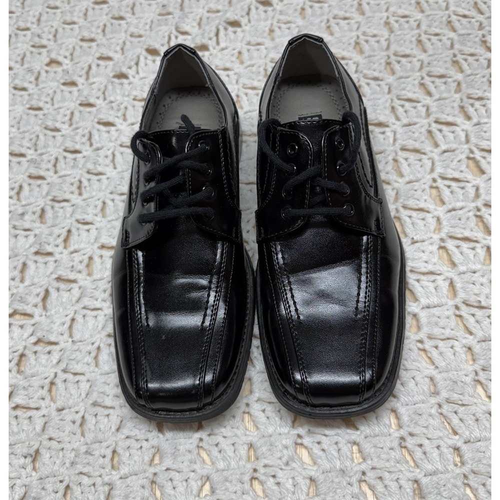 Stacy Adams Dress Shoes Boys Size 1 M Black Slip On Dressy Formal  Dress